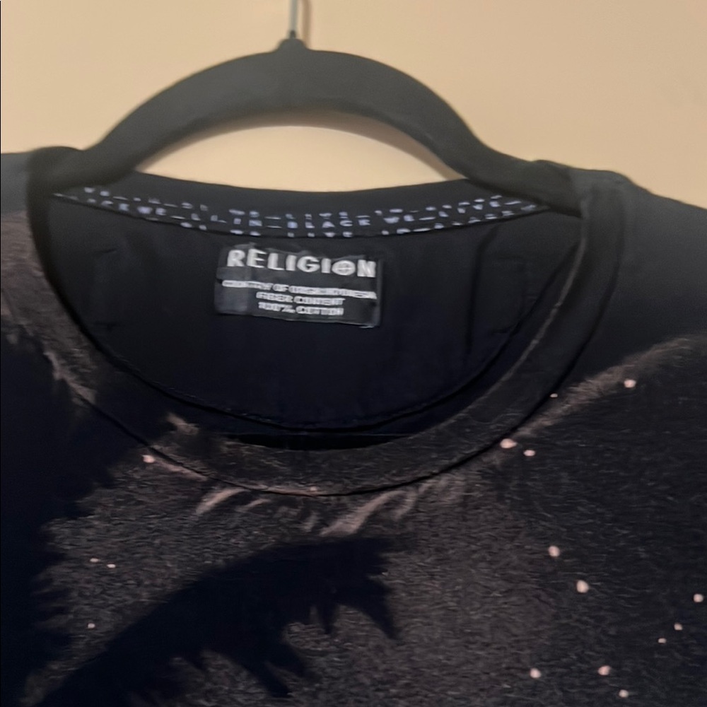 Black Palm Tree Short Sleeve Tee Urban Style - Picture 5 of 10